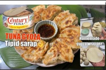 GYOZA TUNA IN CAN+ GYOZA WRAPPER | TIPID SARAP RECIPE