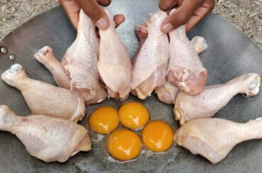 Tasty Crispy Chicken Drumstick Fried Mushroom Recipe / Kdeb Cooking