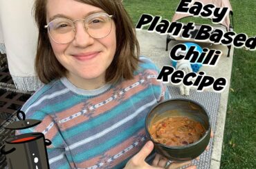 Easy Plant Based Chili + Chili Cheese Sauce Recipe!