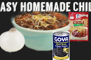 Easy HOMEMADE CHILI |cooking with Lil Ant...