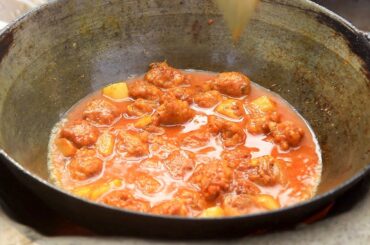 Ginger Garlic Chili Prawn Recipe Making - How To Make - Village Food