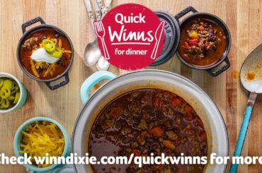 Quick Winns | 5 Ingredient Pantry Chili