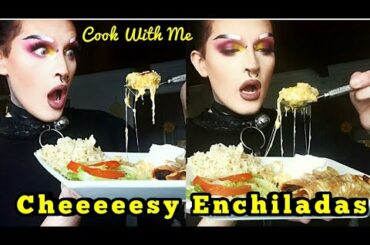 Home Made Chili Verde Flauta Enchiladas- Cook With Me