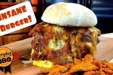 Hangover Burger - Green Chili Cheese Skirt SmashBurger - Blackstone Griddle Recipe - Everyday BBQ