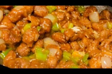 Chili soya chunks recipe | how to make chili soyabean | easy and simple | lockdown recipe