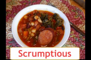 Five bean Chili prepared in a Dutch oven (2020)