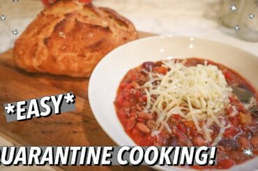 CRUSTY BREAD | HOMEMADE CHILI