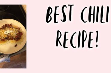 COOK WITH ME || best chili recipe!!🥣
