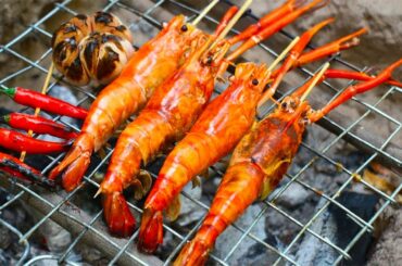 [What I eat in a day] Yummy Prawn BBQ with Chili Sauce | Cook with Me