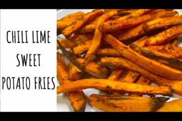 Skinny Air Fryer Chili Lime Sweet Potato Fries