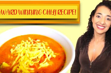 EASY CHILI Recipe - How To Make Homemade Chili! Super Easy Recipe! My Award Winning Chili; FAST!