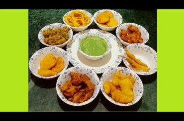 8 Types of Pakodas from 1 Batter || Ramazan Special || Chili Pakore | Potato Pakore & 6 more