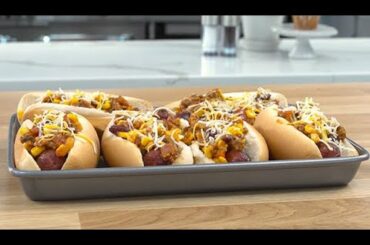 Bacon Corn Chili Dogs