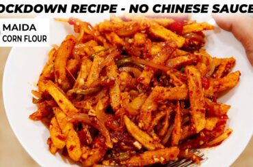 Lockdown - Crispy Honey Chilli Potato - NO MAIDA / CORN FLOUR Recipes - CookingShooking