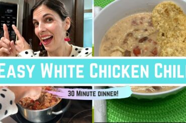 White Chicken Chili/Quick & Easy Dinner (even the kids will like it)