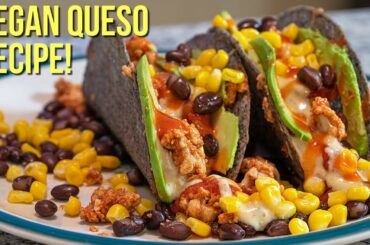 Tempeh Taco & Vegan Queso Recipe