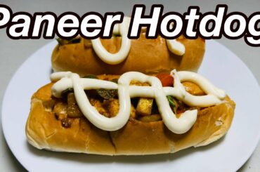 Paneer Hot Dog | Masala Paneer Hot Dog | Veg Hot Dog | Chili Hot Dog