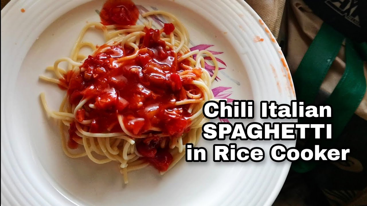 CHILI ITALIAN SPAGHETTI Rice Cooker Recipe Chili Chili