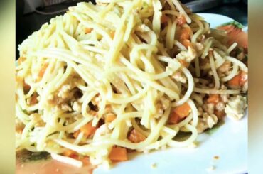 Tasty Chicken Chili Spaghettis Recipe | Chicken Vegetable Spaghettis | Desi Spaghettis [Spaghettis]