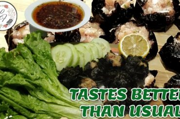 LOW CARB SIOMAI AND CHILI GARLIC SAUCE  RECIPE | by J's Kitchen