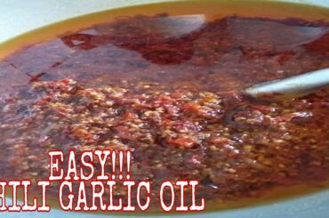 HOW TO MAKE EASY CHILI GARLIC OIL