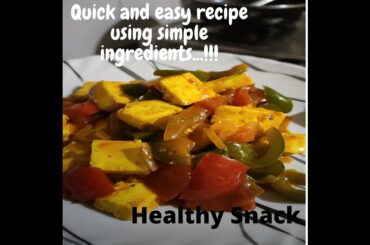 Chili Paneer with a Twist | Quick And easy | Healthy Snack