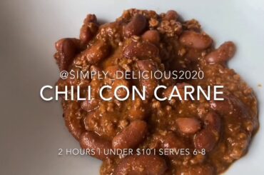 How to make chili (five star recipe)