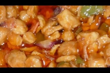 Soya bean chili recipe at home/soya chili easy tasty recipe/soya chunks recipe
