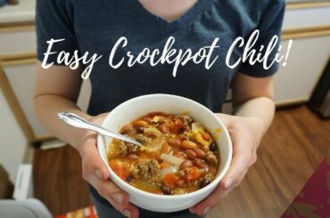 Quarantine Cooking! | Easy Crockpot Chili