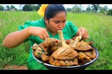 Amazing Cooking Chicken thighs with noodle and chili  recipe  By village & Cooking life
