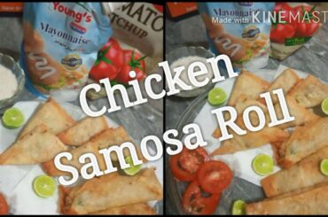 Chicken Samosa Roll Recipe by Cooking with White Chili /Easy and simple Samosa Recipe