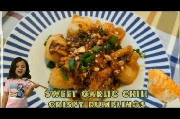 CRISPY DUMPLINGS WITH SWEET CHILI GARLIC SAUCE ~ RECIPE