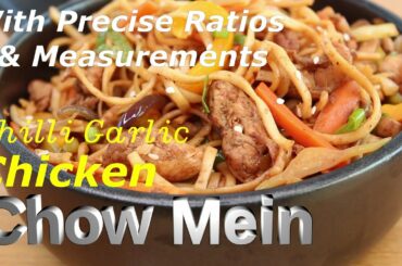 Indian Restaurant Style Chicken Chowmeinn, Chili Garlic Hakka Noodles Stir-fry Recipe 4 Lunch Dinner