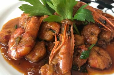 Soy Shrimps with Sweet Chili Sauce - #Recipe