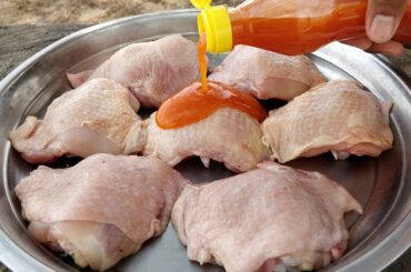 Deep Fried Chicken Thighs with Chili Sauce Recipe / Kdeb Cooking