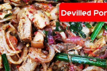 Deviled Pork 🥩- Chili Pork recipe by Mom's village recipes