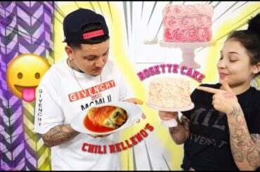 MAKING A ROSETTE CAKE FOR ARIYAH’S CAKE SMASH + CHILE RELLENOS