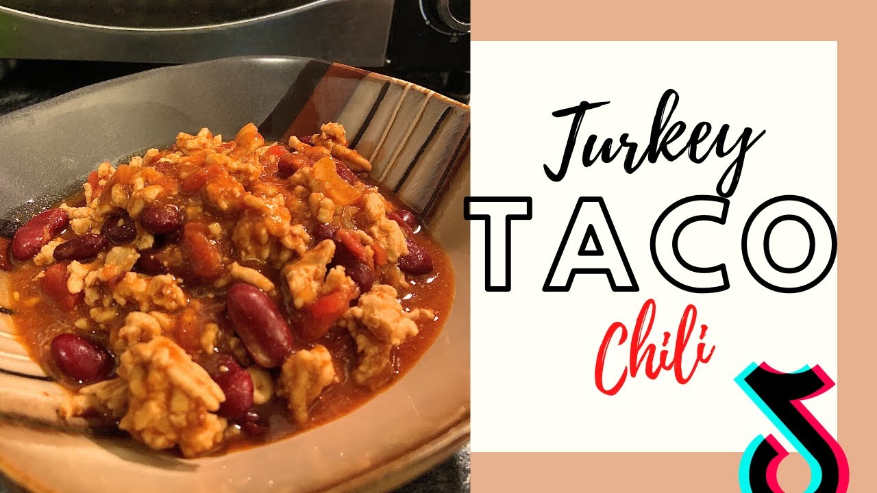 COOKING TIK TOK TURKEY TACO CHILI! (with recipe) Chili Chili