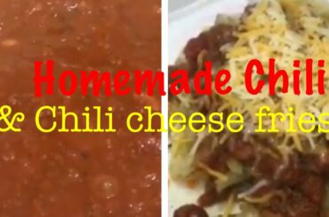 Slow cooker CHILI | CHILI CHEESE FRIES 🧀🍟