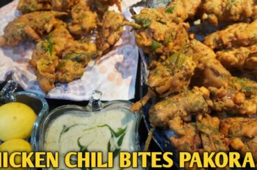 CHICKEN CHILI BITES PAKORA RECIPE | Mazydar, Asan or Unique recipe (Hindi & Urdu)
