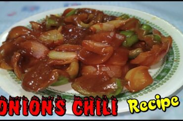 Onion Chili Recipe in Bengali Style !! ওনিয়ন চিলি রেসিপি