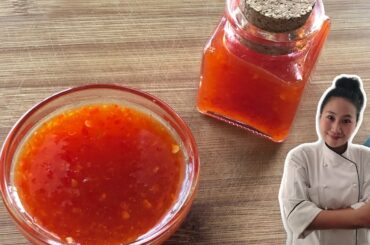Sweet Chili Sauce Recipe •Rich •Vibrant •Shiny •Home Made Chili Sauce Recipe •ThaiChef food