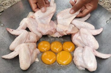 Tasty Chicken Wing Fried Eggs Recipe / Kdeb Cooking