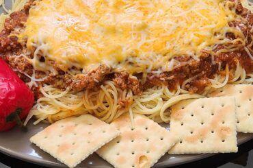 Turkey Chili Spaghetti Preview