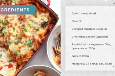 Baked Tortellini with Spinach and Chili |  Lockdown Recipe Special | Elica India