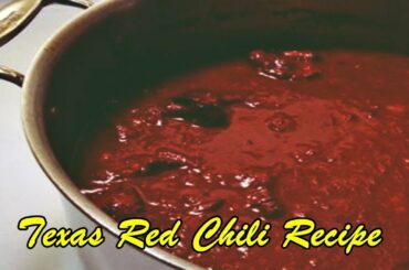 Texas Red Chili Recipe