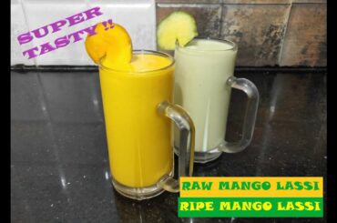 Sweet Ripe Mango Lassi & Chili Raw Mango Lassi | Mango Lassi Specials | Malayalam | Jazzy Cuisine