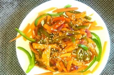 Crispy Honey Chili Potato Recipe || Homemade Restaurant Style Honey Chili Potato || Outdoor Rasoi ||