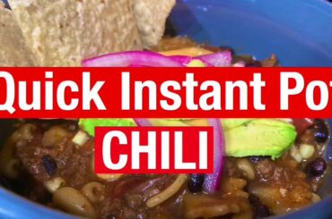Quick Instant Pot Chili Cook