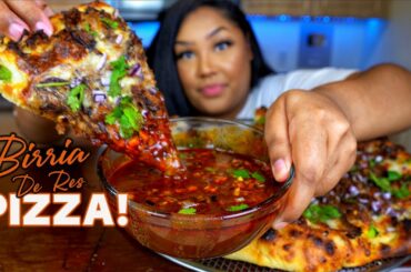 ATTEMPTING A BIRRIA PIZZA WITH CONSOME  | FULL RECIPE + MUKBANG